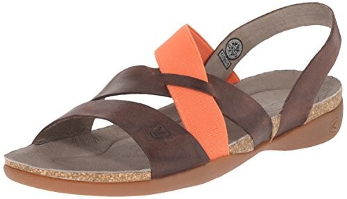 Sandali Keen donna 7 5 Dauntless cinturino pelle marrone punta aperta casual 1014323
