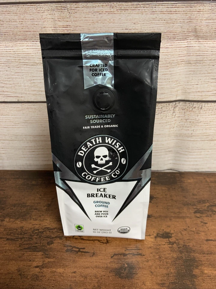 Death Wish Coffee The World's Strongest Ground ROMPEHIELOS CAFÉ HELADO 3/25 Foto 2 de 4