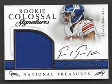 Paul Perkins 2016 National Treasures Rookie Colossal Signature  jersey Auto /99