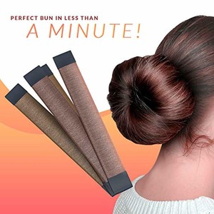 Hair Bun Maker French Twist Hair Fold Wrap Snap 1 Brown 1 Light