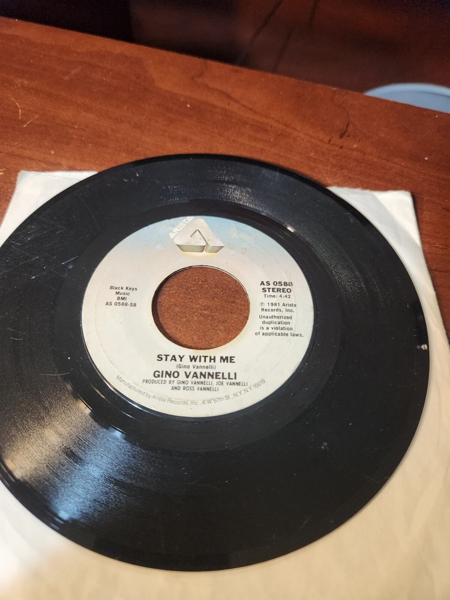 GINO VANNELLI STAY WITH ME / LIVING INSIDE MYSELF 45 RPM RECORD | eBay