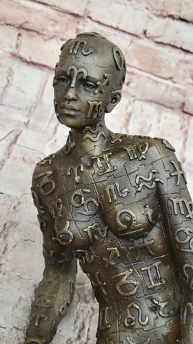 Bronze Sculpture by Dali Surrealist Abstract Modern Art Girl Dancer Statue Gift - Picture 7 of 10