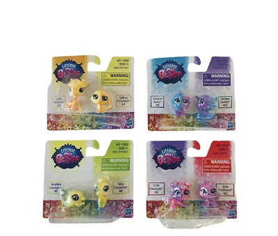 Authentic LITTLEST PET SHOP Lot Of 4 Mini Sets #3 #4 #5 #6 #9 #10 #11 #12 Hasbro