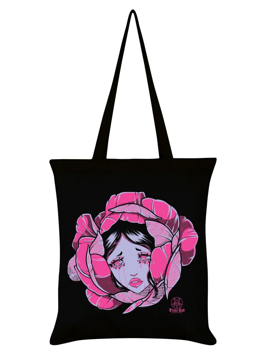 Pinku Kult Tote Bag Melancholy Black 38x42cm