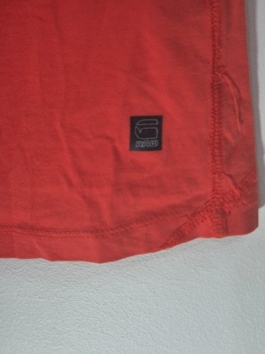 G-Star Raw Face R S/S T-Shirt Tee Women's Size Medium Graphic Tee Orange - Picture 4 of 7