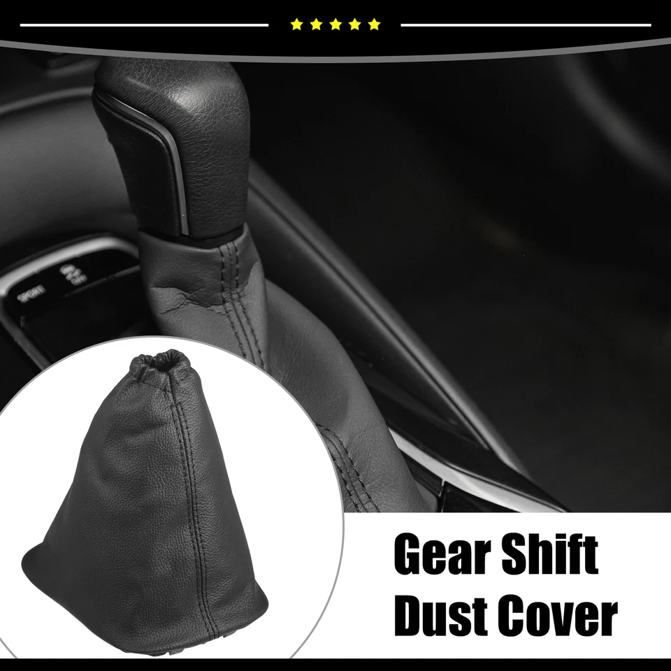 Cubierta de bota de cambio perilla de cambio de marchas bota cuero PU para Toyota Corolla Ex 1998-2009 Foto 2 de 4