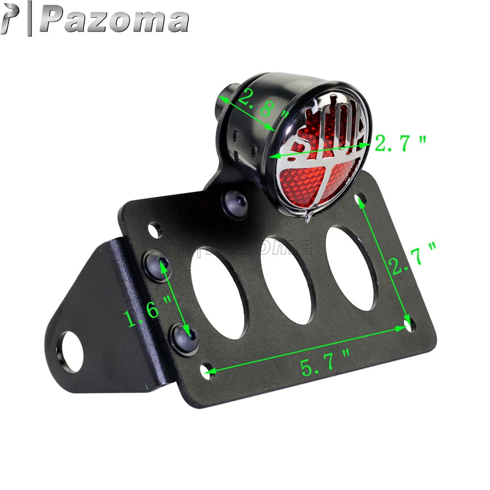 Soporte de luz trasera de matrícula lateral para Harley Sportster 883 Super Low XL883L Foto 3 de 4