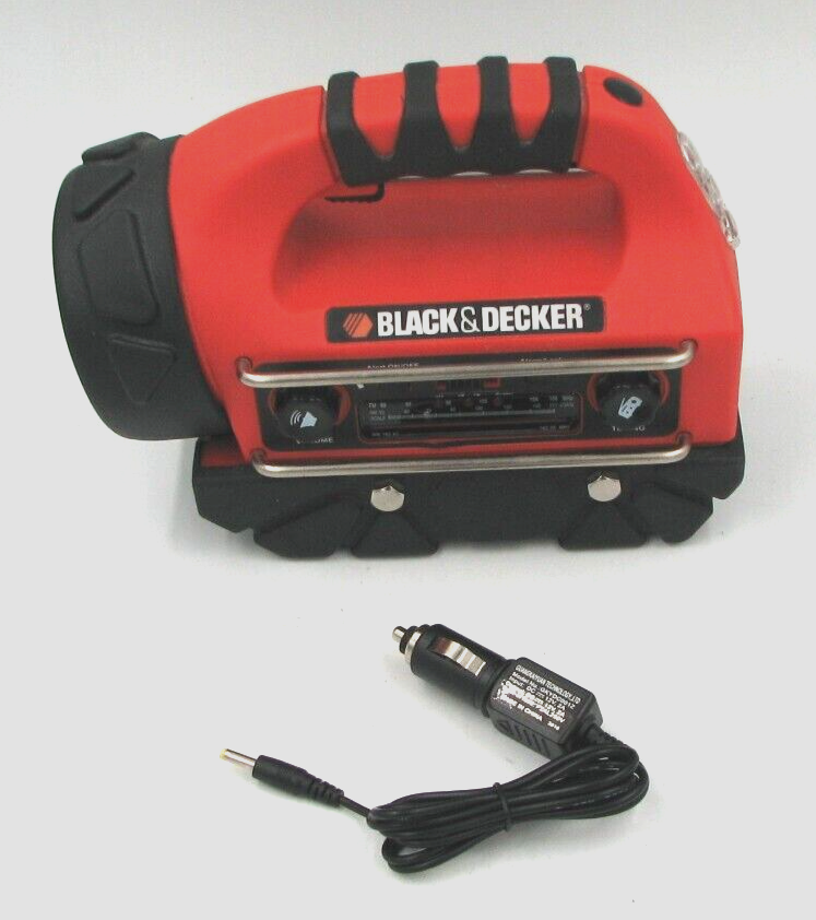 black and decker table flashlight rechargeable Black & Decker WS100AB Rechargeable Weather Radio Flashlight