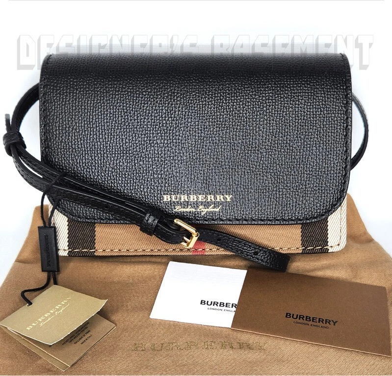 Burberry Flap-Top Check Canvas Diaper Bag