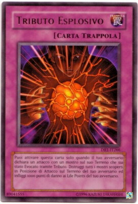 YUGIOH  Tributo Esplosivo Blast Held by a Tribute DR1-IT266 CARTA ULTRA  RARA NM | eBay