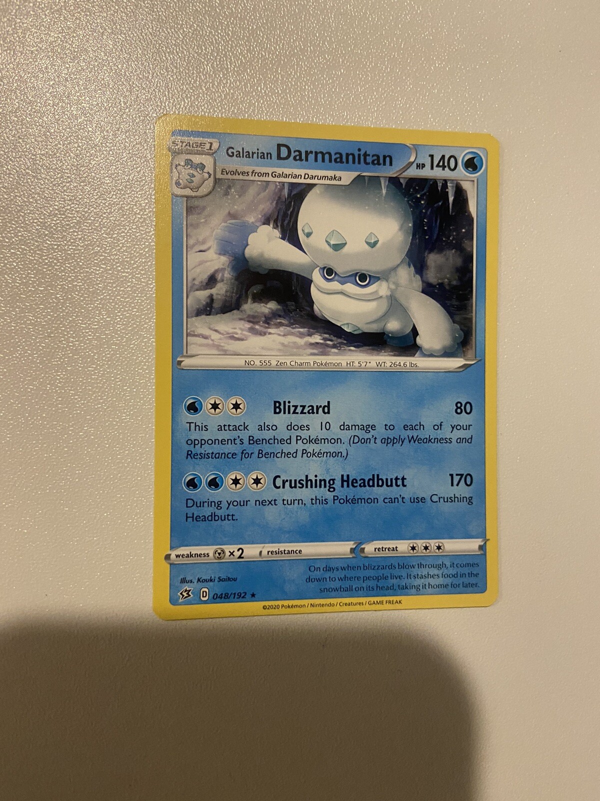 Galarian Darmanitan (48/192) [Sword & Shield: Rebel Clash] Rare Pokemon TCG