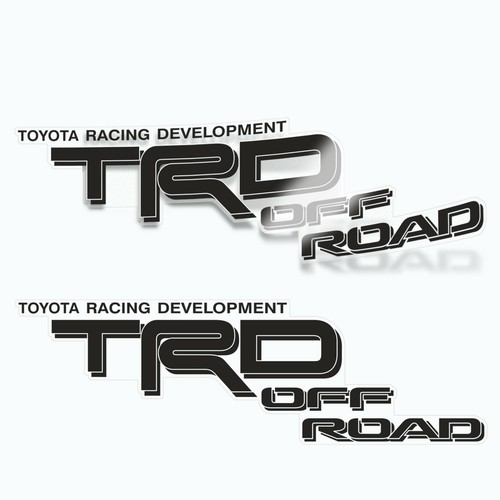 TRD Decals for Tacoma, 4x4 Racing Development Sport Off-Road Sticker (Set of 2) - Bild 1 von 15