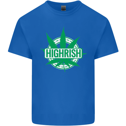 Highrish St Patricks Day Weed Drugs Funny Kids T-Shirt Childrens - Picture 4 of 77