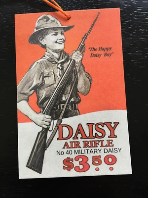 Military Daisy No. 40 Defender Hang Tag for Air Rifle BB Gun
