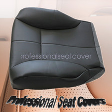 For 2000 2001 2002 Dodge Ram 1500 2500 Driver Bottom Leather Seat Cover Dk Gray For 2000 2001 2002 Dodge Ram 1500 2500 Driver Bottom Leather Seat Cover Dk Gray