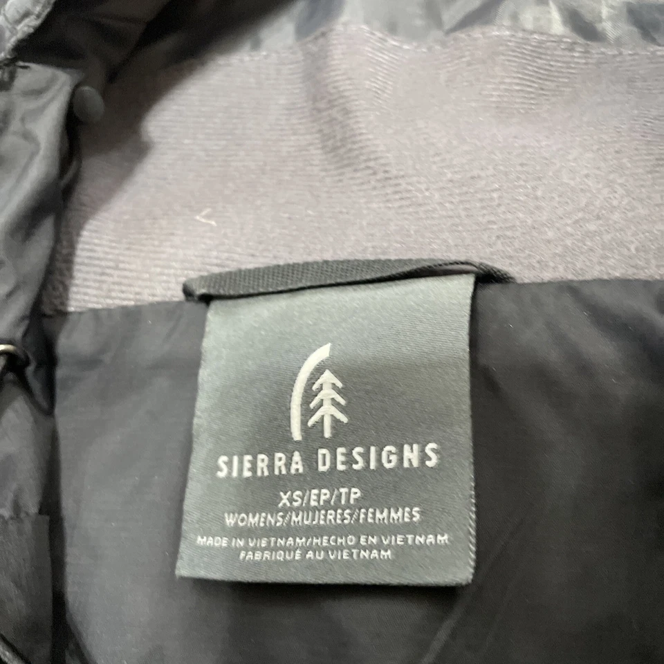 Sierra Designs XS Chaqueta Pequeña Cortavientos Impermeable Con Capucha Negro Ligero 38" Foto 3 de 4