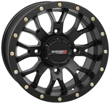 System 3 ST-3 15x7 ATV/UTV Wheel - Matte Black (4/156) 5+2 [15S3-1156]