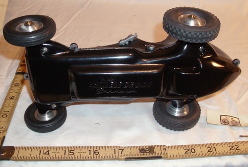 RAY COX #8 THIMBLE DROME CHAMPION TETHER CAR IN BLACK 1950s - Picture 5 of 5