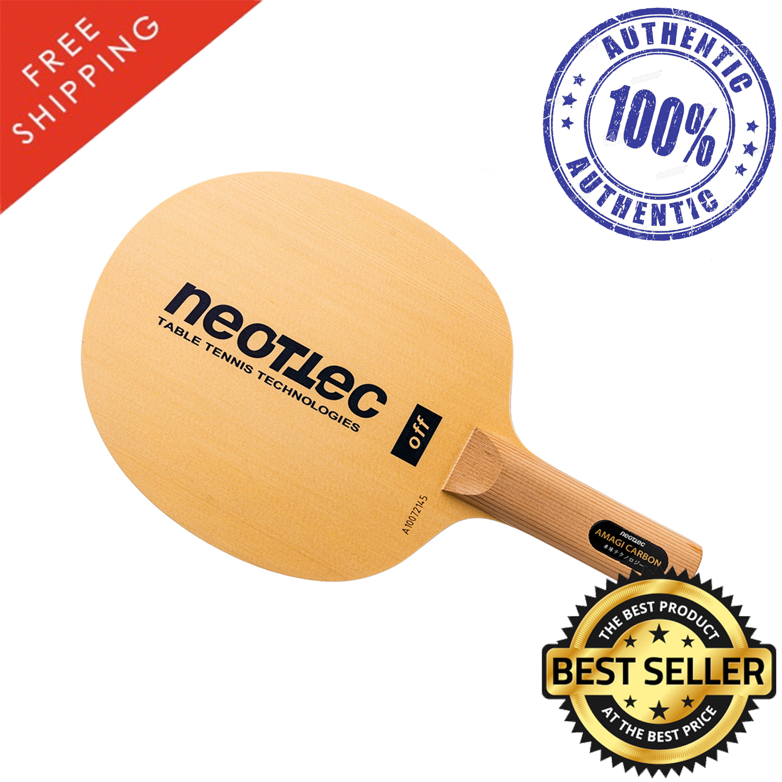 Neottec Amagi Carbon Table Tennis & Ping Pong Blade, Authentic, Pick