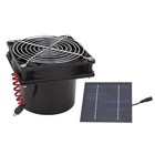 Solar Powered Exhaust Fan 50W Solar Panel With High Speed Exhaust Fan Vent Fan