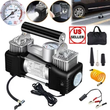 12V Heavy Duty Portable Air Compressor Car Tire Inflator Electric Pump Auto