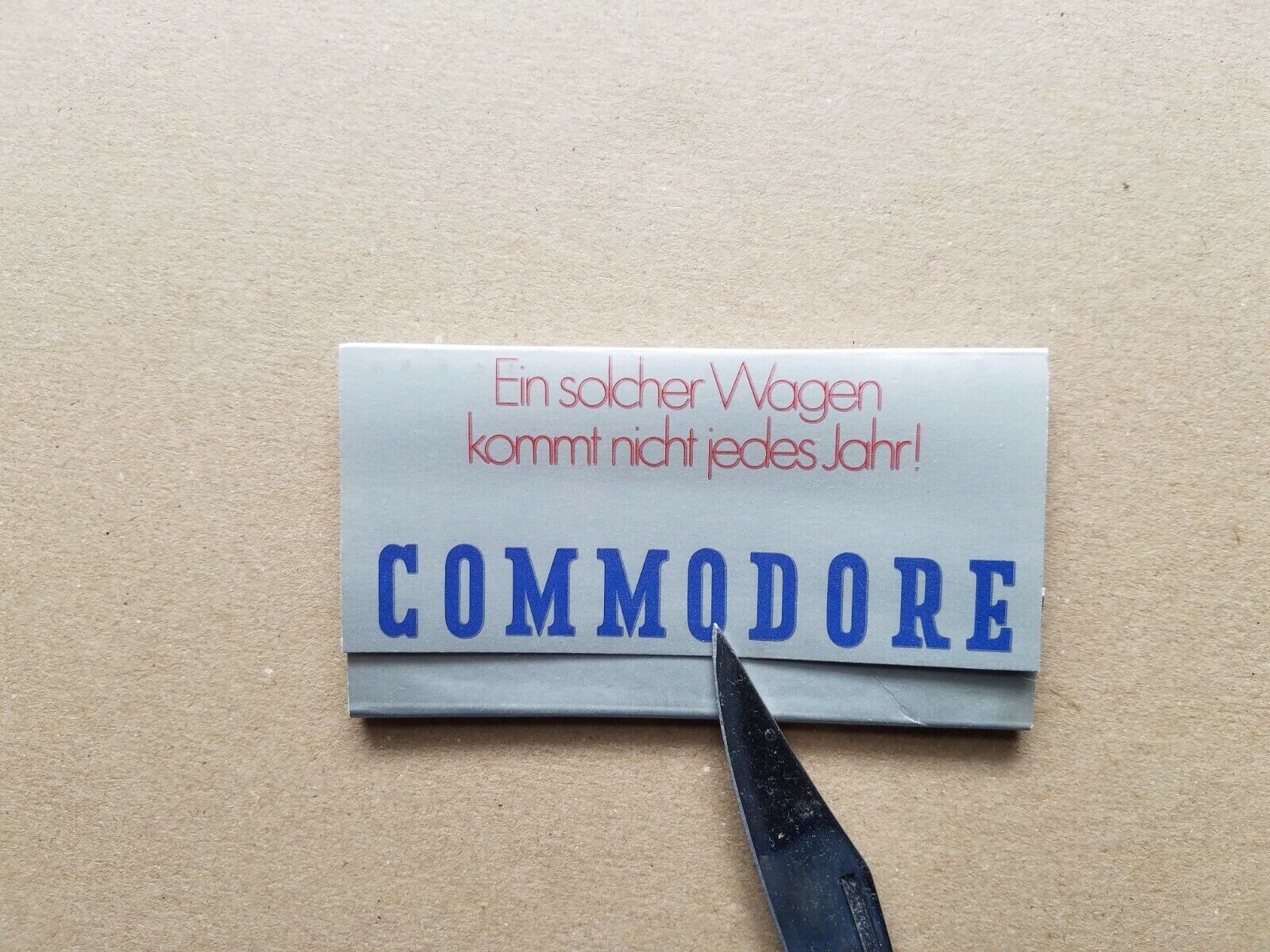 Opel Commodore Streichholzbriefchen