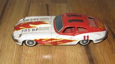 Vintage Cragstan Speed Demon Tin Toy Friction Car Jaguar XKE Rare Toy
