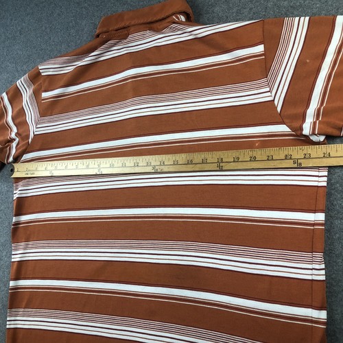 North Face Mens Shirt Large Orange Short Sleeve Stripe - 第 10/12 張圖片