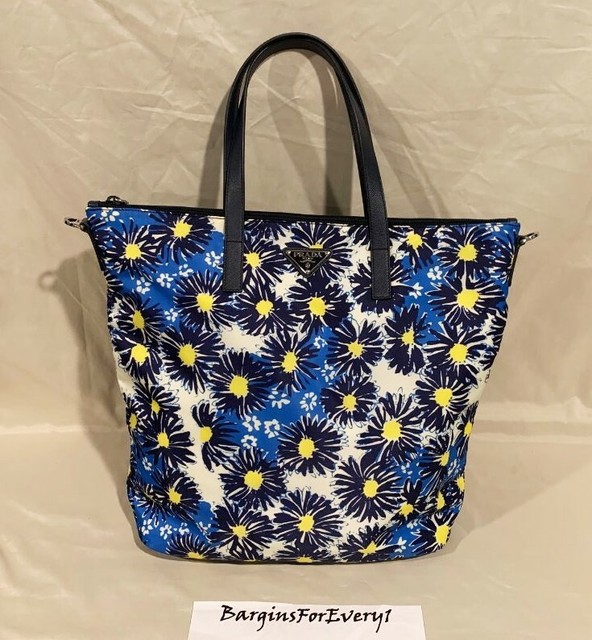 prada printed tote