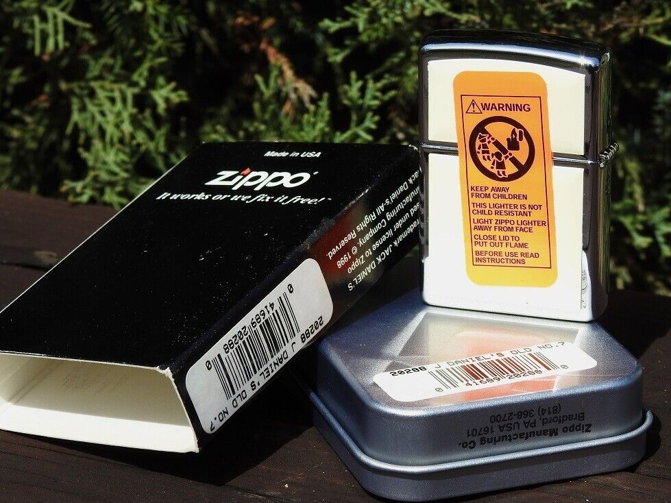 Zippo Lighter - Jack Daniels Old No. 7 Ultralite Chip Emblem Zippo Lighter - Jack Daniels Old No. 7 Ultralite Chip Emblem
