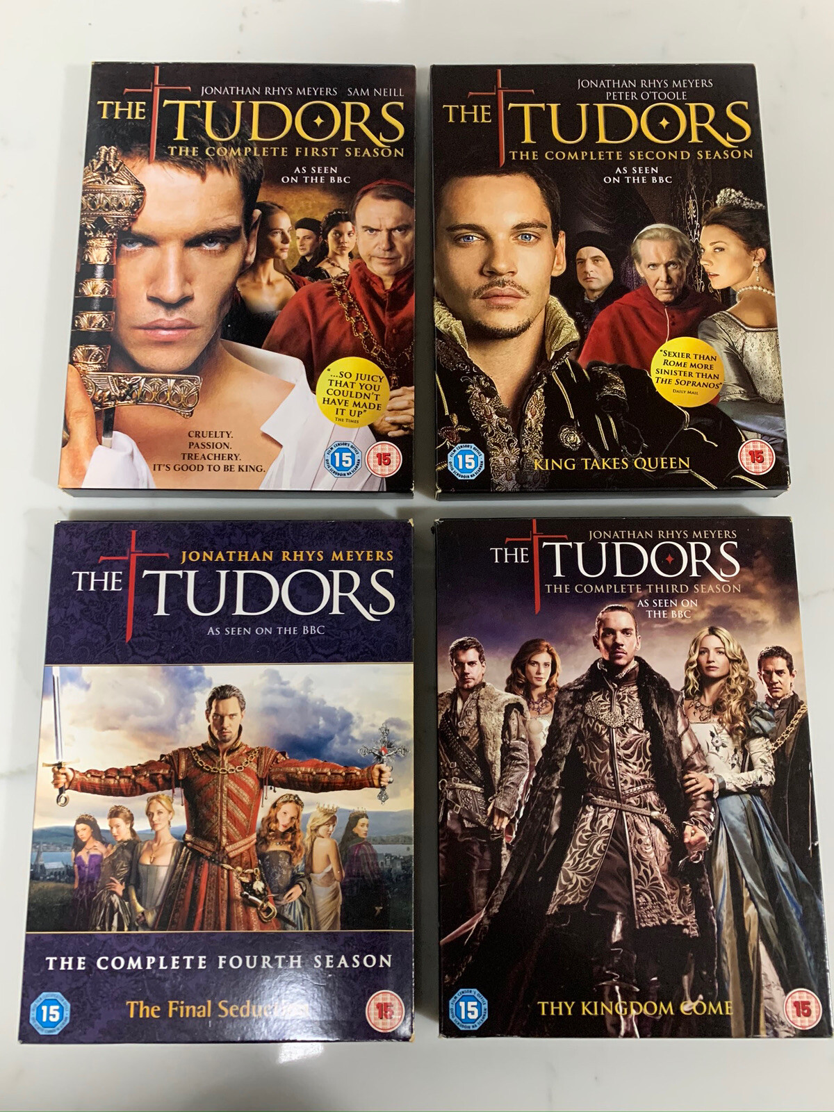 The Tudors The Complete Series 1-4 DVD Collection Boxsets 1 2 3 4