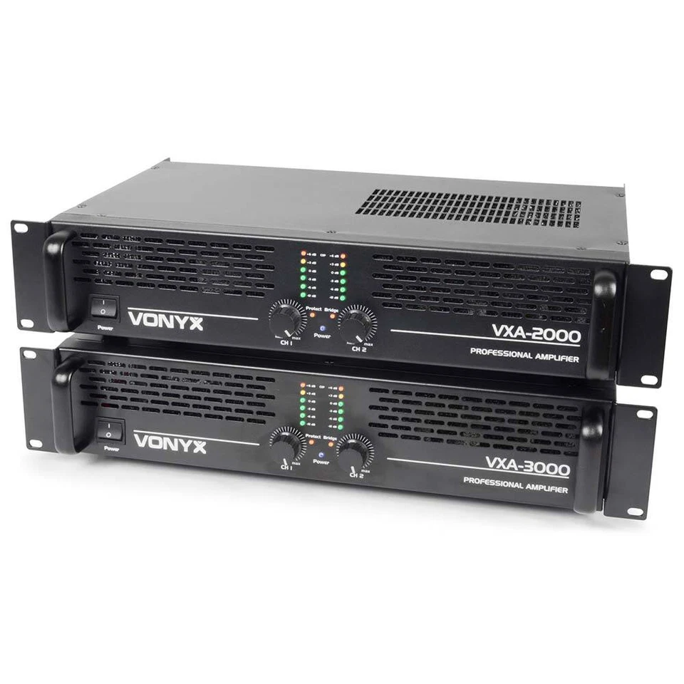 Vonyx VXA-3000 Power Amplifier PA DJ Stage Amp 2x 1500W into 4 Ohms - NEW - image 3 of 4