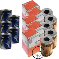 5X Original Mahle / Knecht ÖLfilter OX 41D + 5X SCT Motor Flush MotorspüLung