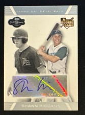 2007 Topps Co-Signers Autograph #111 Shawn Riggans RC Tampa Bay Devil Rays Card