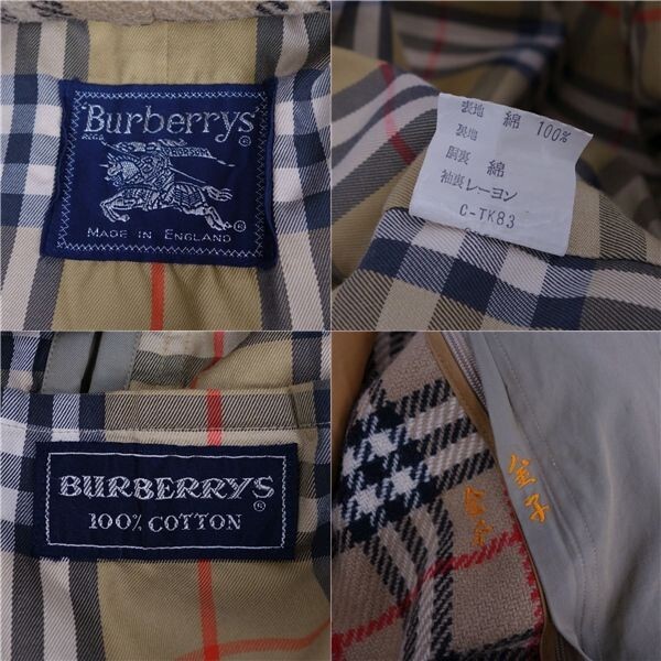 90‘s Burberrys Balmacaan coat liner Vintage Burberrys Coat Liner Trench Balmacaan Cotton Men'S