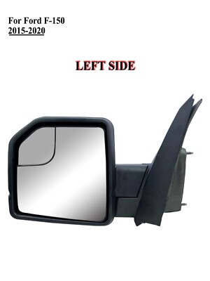 Driver Left Side Door Mirror Power Glass Manual Folding for 15-20 Ford F-150