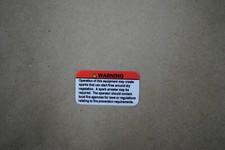 Attrezzatura Avviso/Decalcomania/Adesivo Arresto Scintille