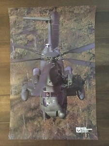 Glossy IN COLOR United Technologies Sikorsky Aircraft Poster- circa 1990s
