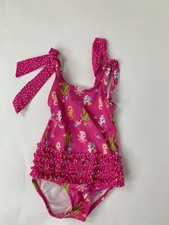 Gymboree Pink BABY SEAHORSE Octopus Bathing Swim Suit One Piece 12 18 M RARE HTF