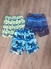 Lot of 3 Boys XL 18/20 Swim Trunks Bottom Tropical EUC