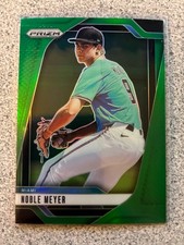 2025 Panini Prizm Baseball Noble Meyer  Green Prizm  #146 Miami Marlins