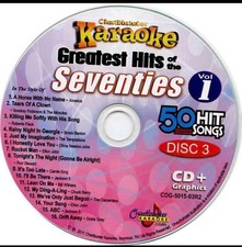 SEVENTIES HITS KARAOKE CDG DISC CHARTBUSTER MUSIC CD 5015-03 1970s soft rock