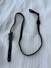 LM Flat Wound BLACK Braided Mandolin STRAP MDB-BK - LEATHER Ends - FIRE SALE