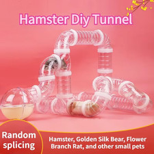Hamster Maze Tunnel Tube Set DIY Cage External Pipe Toy Accessories