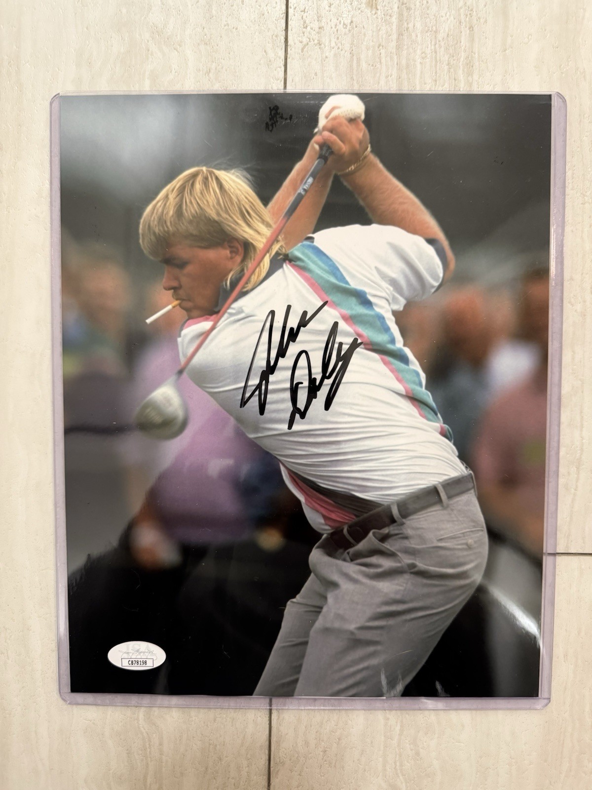 John Daly Autographed Signed SMOKING GOLF 8x10 PHOTO JSA COA LEGEND MASTERS 