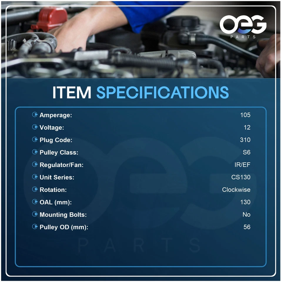 New Alternator For Chevy GMC P30 P3500 7.4L V8 1989-93 10463140, 1101571 - Image 3 of 4