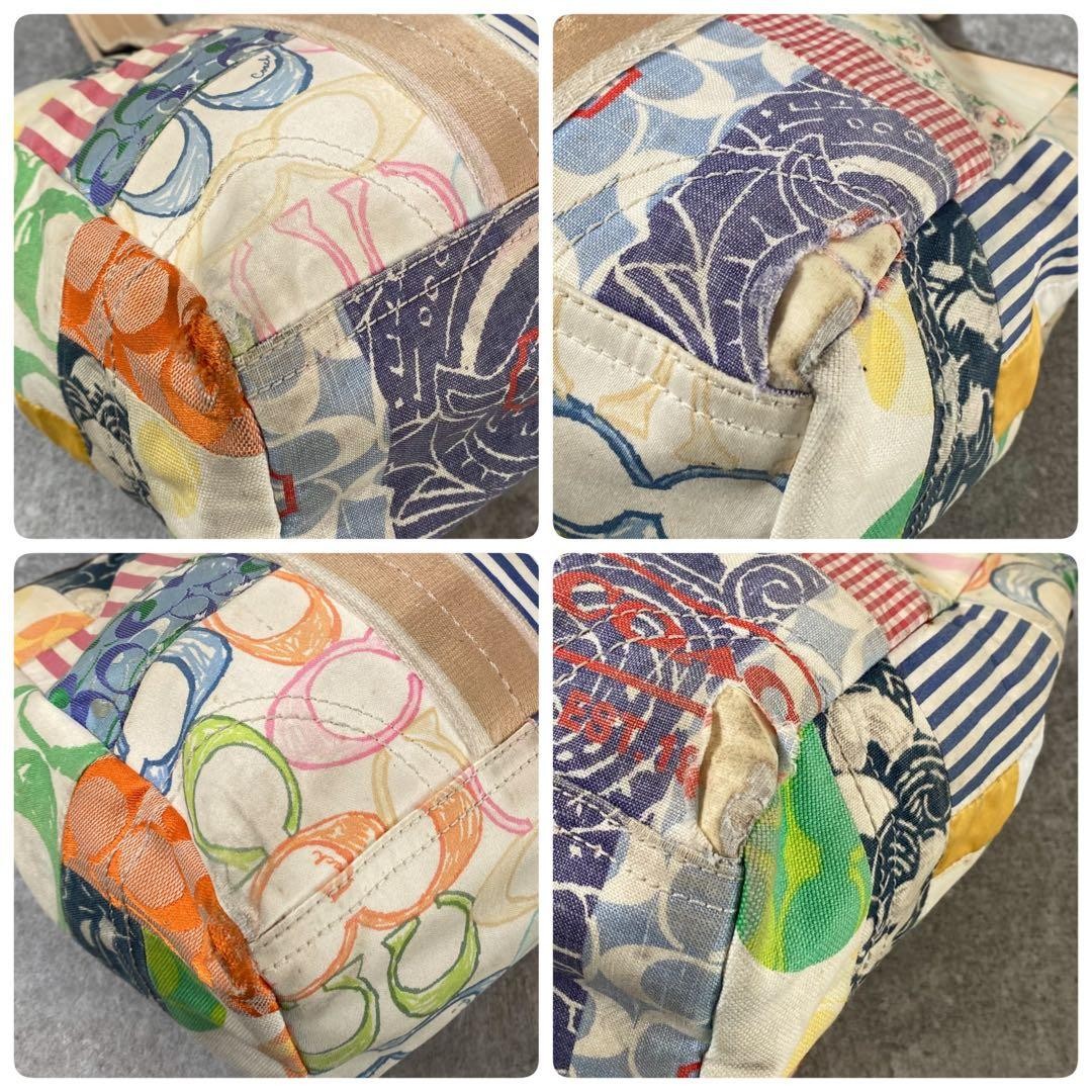 COACH Tote Bag Patchwork Multicolor A4 Shoulder B… - image 17