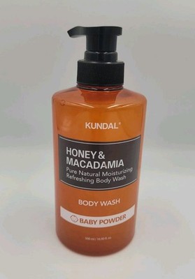 Kundal - Honey & Macadamia, Body Wash, Baby Powder, 16.9 fl oz (500 ml)