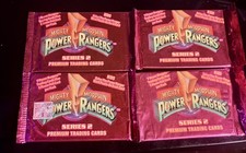 1994 Saban Mighty Morphin Power Rangers Series 2 Sealed Trading Cards - 4 Packs