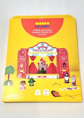 Mondo Llama Create-Your-Own Puppet Theater Kit The Great Magical Theater